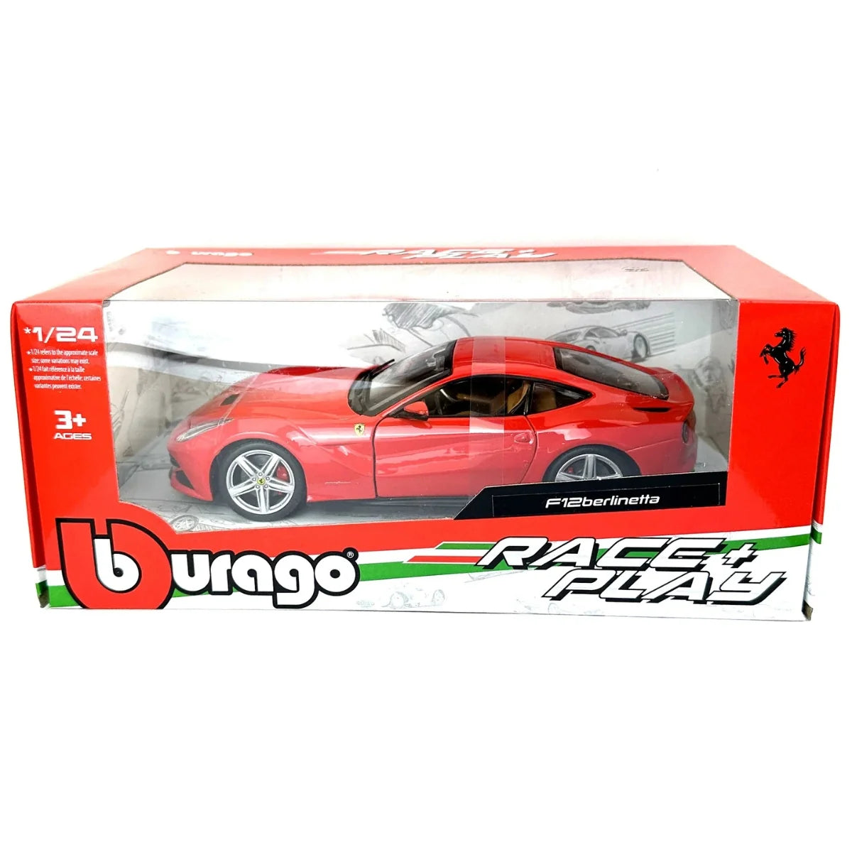 HE Bburago Ferrari F12berlinetta Race + Play 1/24 Scale