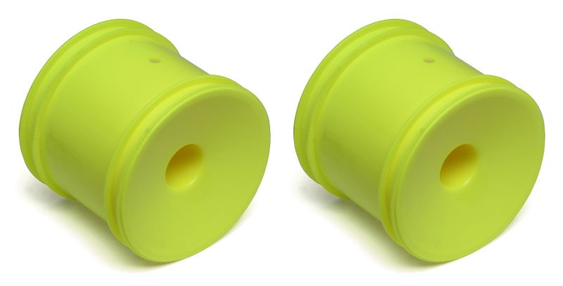 ASC7853 Team Associated 12mm Hex Stadium Truck Dish Wheel (2) (Yellow)