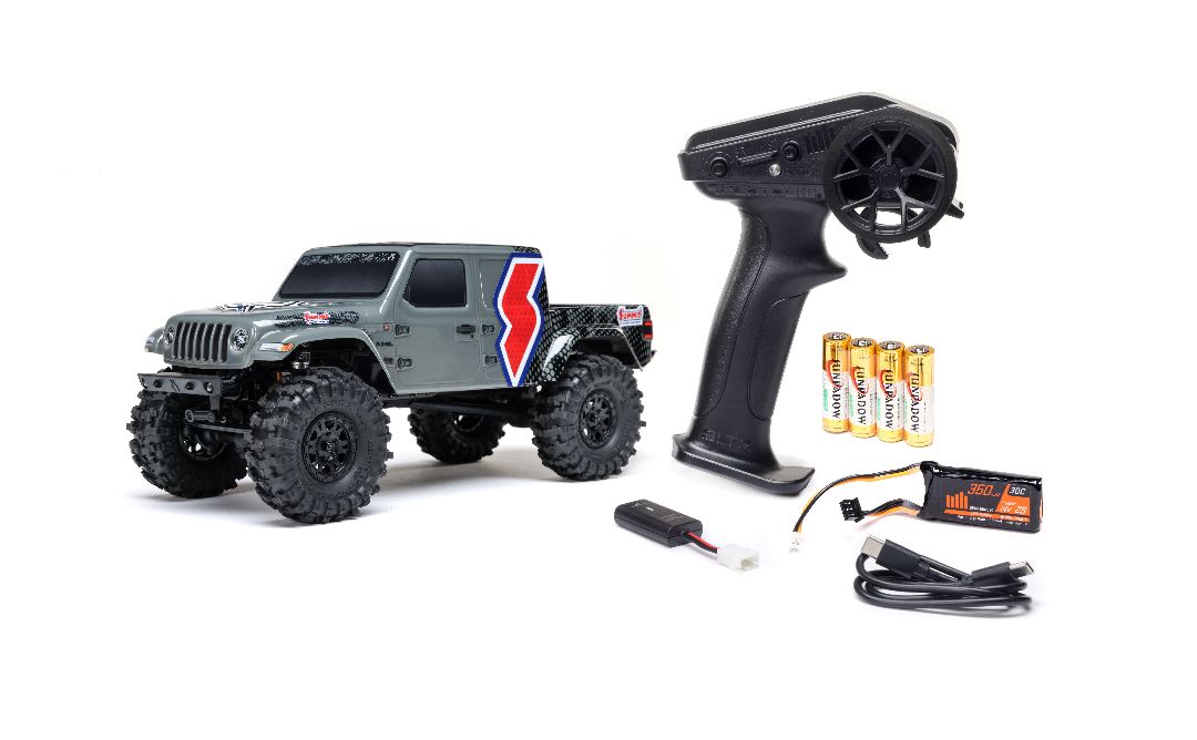 AXI-2324 Axial 1/24 SCX24 Summit Racing Jeep Gladiator (B&C Incl) - Grey