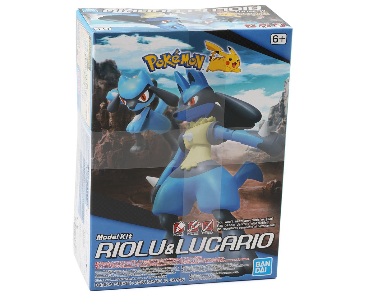 Pokémon® Plastic Model Kit Riolu & Lucario
