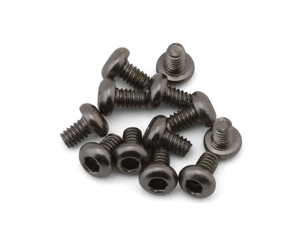TBR-BNBHM2X3MM12 Team Brood 2mm 12.9 Black Nickel Button Head Hex Screw (12) (2x3mm)