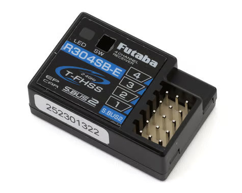 FUT01102180-1 Futaba R304SB-E T-FHSS 4-Channel Telemetry 2.4GHz Receiver (EP Only)