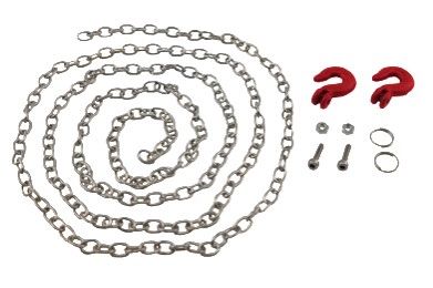 HDTEL01019 Hobby Details 1/10 RC Crawler Accessories Tow Chain - Silver