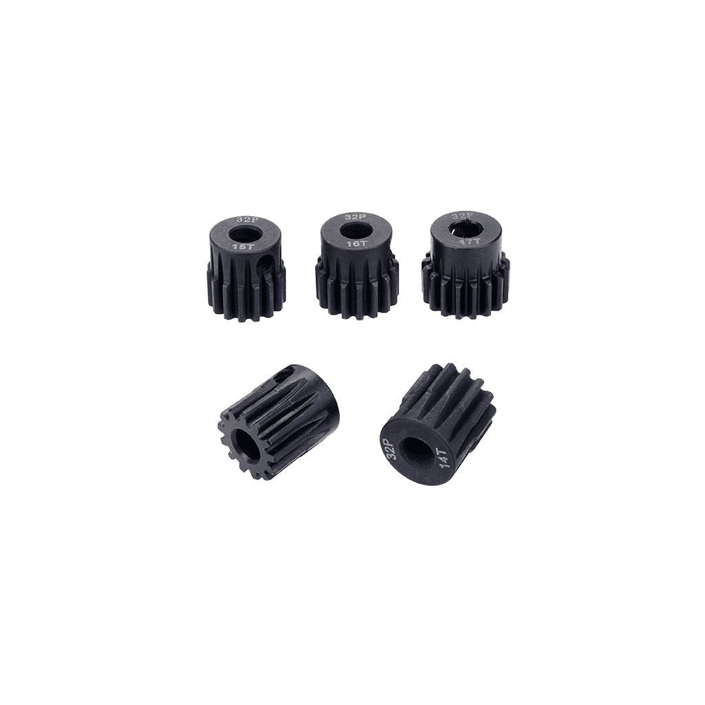 HDTG02B16T Hobby Details 32P Steel Pinion Gear - Black 5mm shaft (16T)
