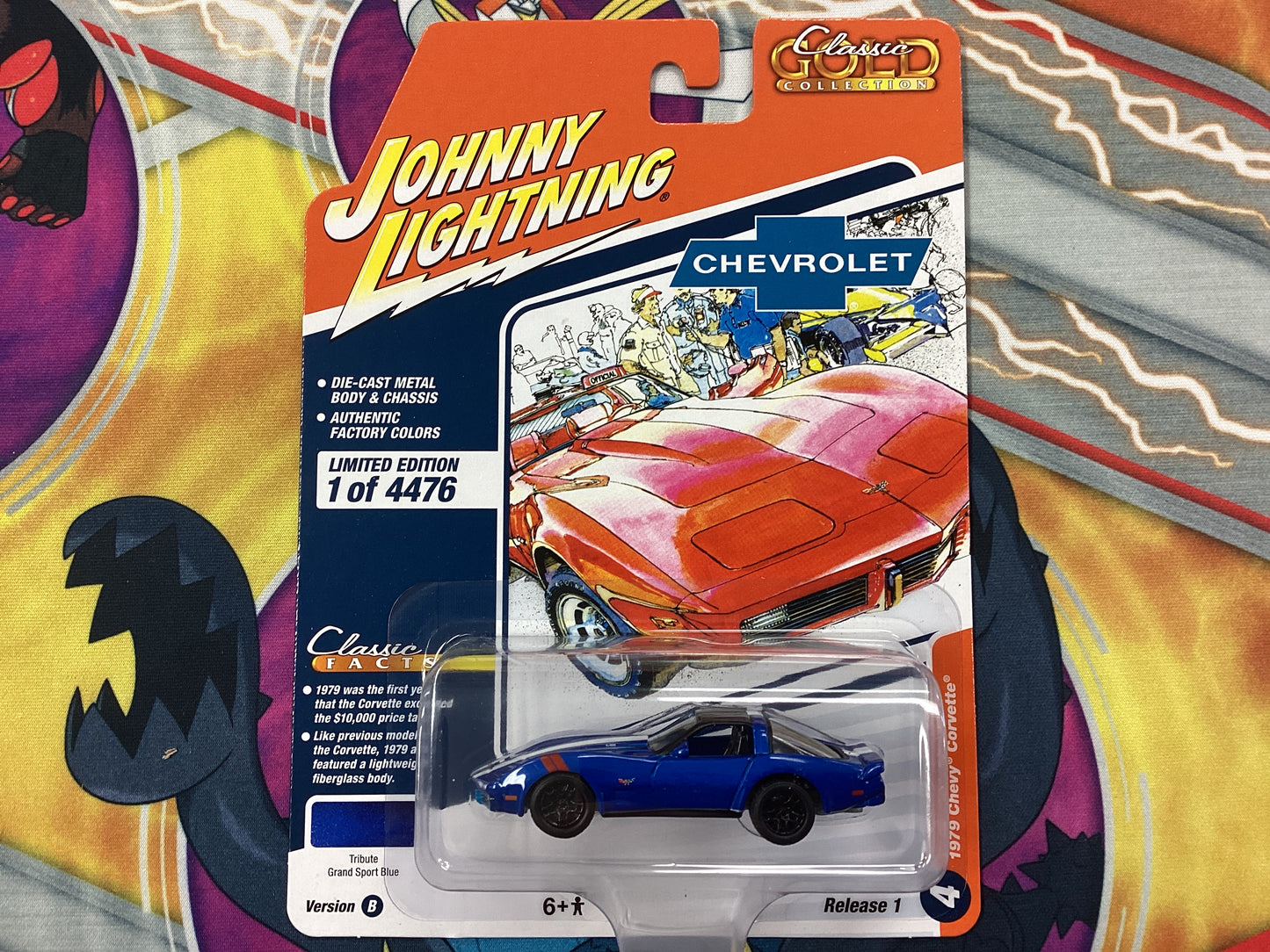 HE Johnny Lightning 1979 Chevy Corvette Version B