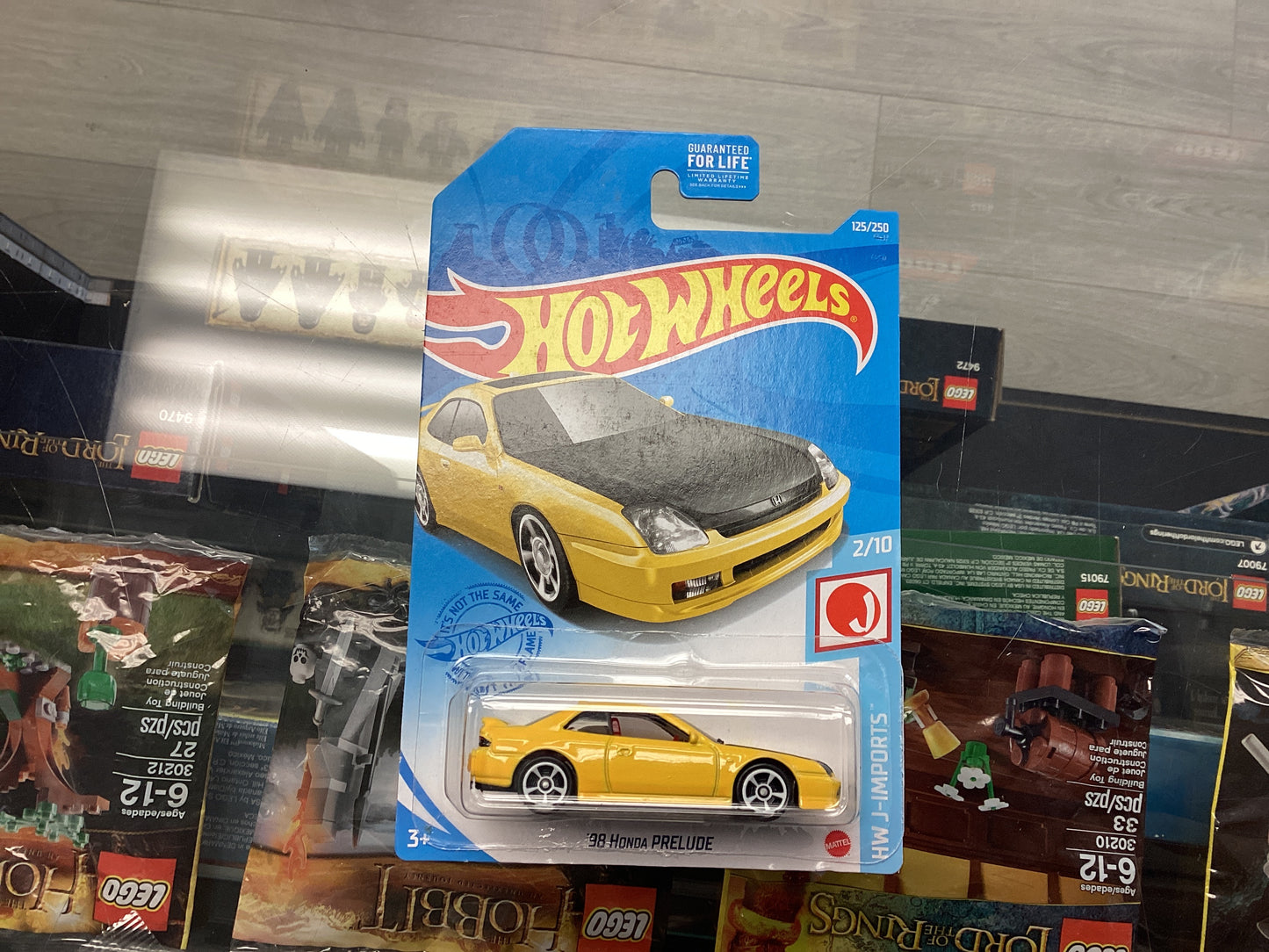 HE HotWheels HW J-Imports ‘98 Honda Prelude Yellow