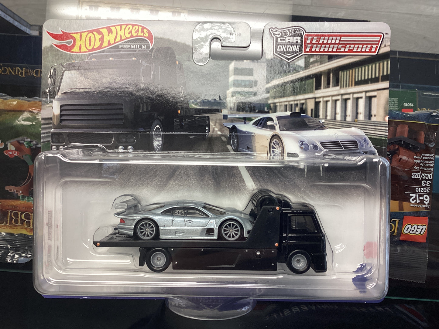 HE HotWheels Team Transporter 1997 Mercedes-Benz CLK-GTR Fleet Street