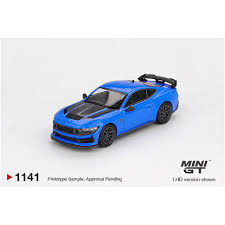 HE MGT01141 Mini GT Ford Mustang Dark Horse Grabber Blue #1141