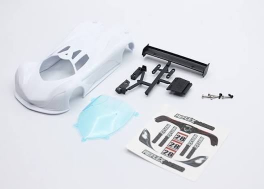 RAW-001-WT Reflex Racing MF-1 ABS Plastic Body Set (White)