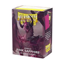 AT-11061 Dragon Shield Sparkles Pink Sapphire - Matte Sleeves - Standard Size