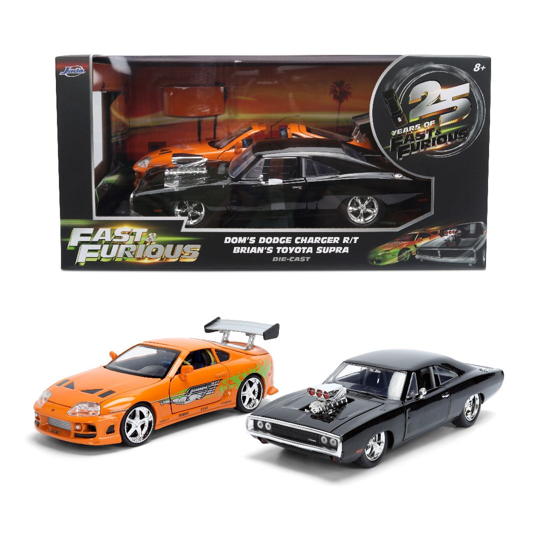 JAD37542 Jada 1/24 "Fast & Furious 25th" Dom & Brian Twin Pack