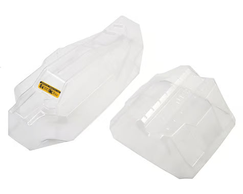 JCO0354 JConcepts Tekno EB410 "F2" 4WD Buggy Body w/6.5" Aero Wing (Clear)
