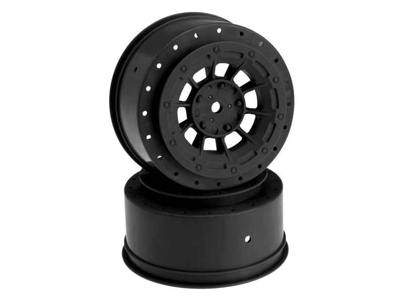 JCO3344B JConcepts 12mm Hex Hazard Short Course Wheels w/3mm Offset (Black) (2) (SC5M)