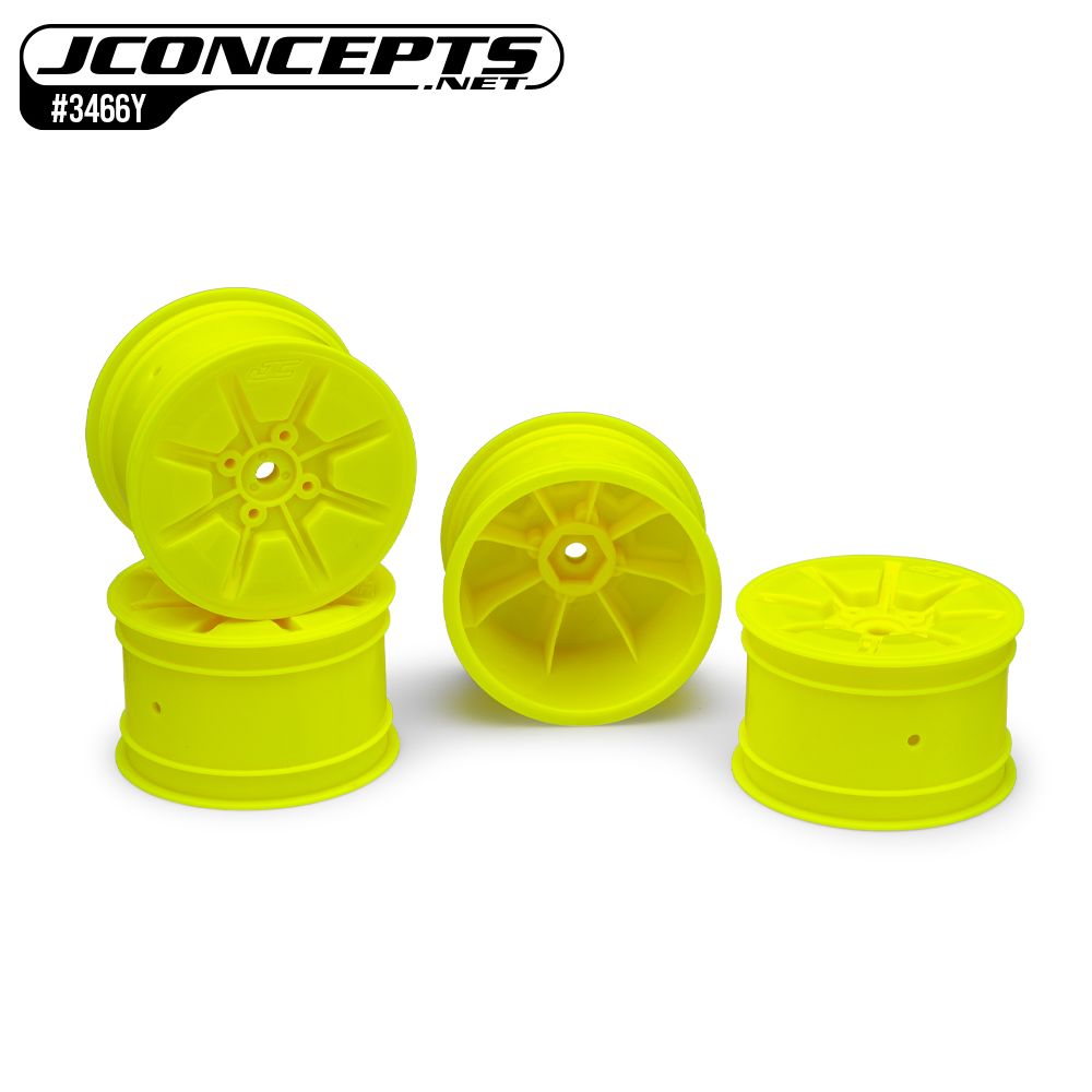 JCO3466Y JConcepts Pioneer - 2.2" Buggy Rear Wheel (Yellow) - 4pc