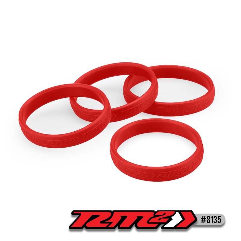 JCO8135 JConcepts RM2 Red Hot Tire Bands - Red