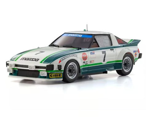 32365GR Kyosho MR-04 RWD Mini-Z Readyset w/1979 Mazda Savanna RX-7 Body (Green/White) w/KT-531P 2.4GHz Radio