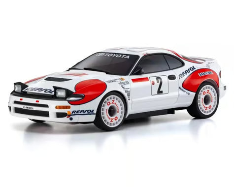 Kyosho MA-020 AWD Mini-Z ReadySet w/1992 WRC Toyota Celica GT-Four Turbo Body (White/Red) w/KT-531P 2.4GHz Radio