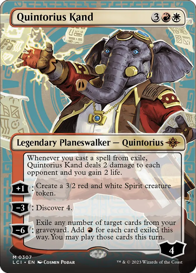 Quintorius Kand - Borderless (LCI) The Lost Caverns of Ixalan