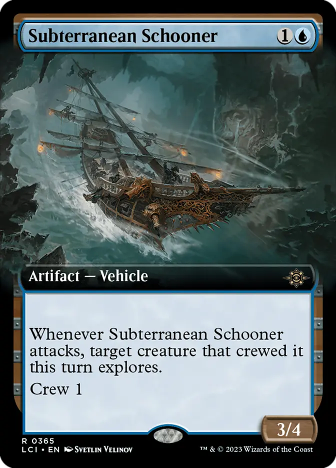 Subterranean Schooner - Borderless Foil (LCI) The Lost Caverns of Ixalan