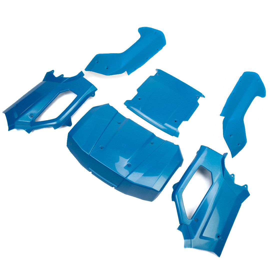 LOS-4001 Losi Body Set, Complete, Metallic Blue: 5IVE-T 3.0