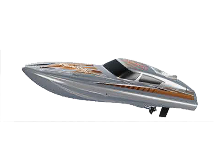 RCP4100Silver RC-Pro Piranha 10" R/C Brushed Boat RTR - Silver