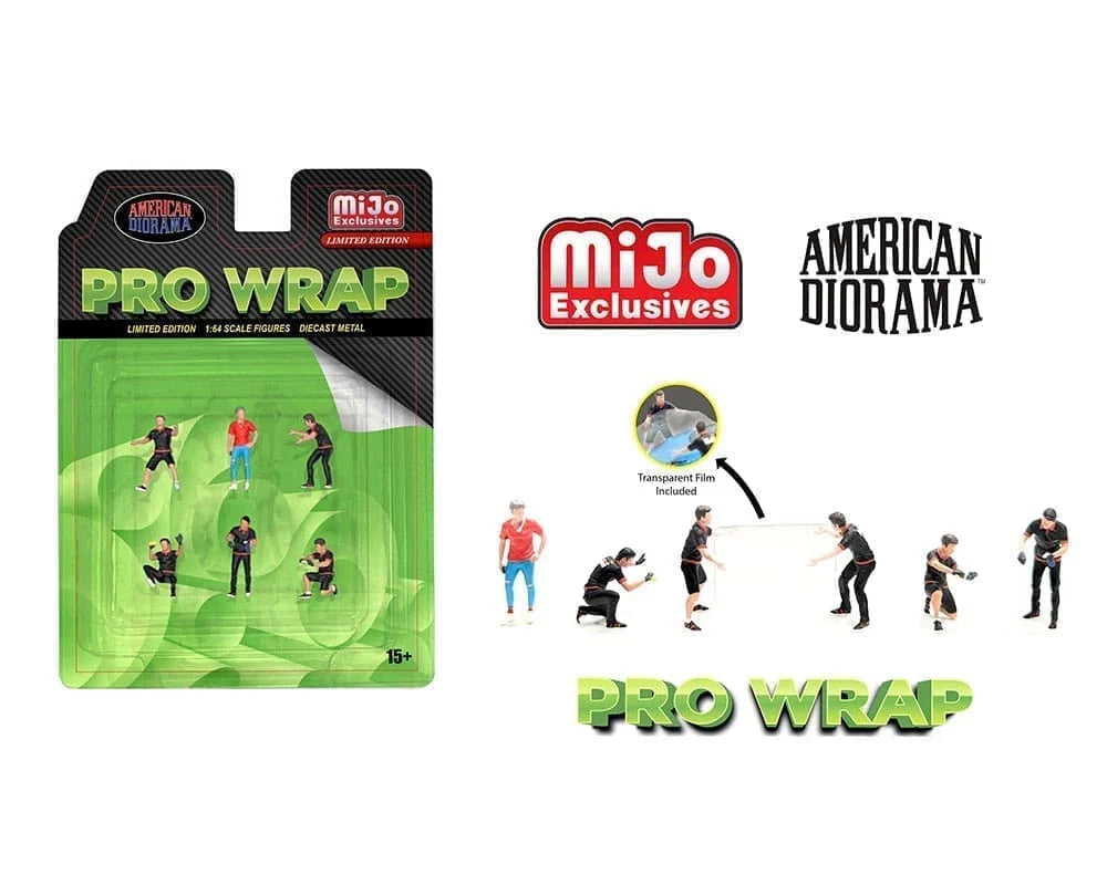 MiJo Exclusives Pro Wrap American Diorama Limited Edition 1/64 Scale Figures Diecast Metal