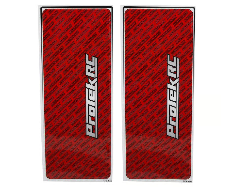 PTK-1102-RED ProTek RC Universal Chassis Protective Sheet (Red) (2) (12.5x33.5cm)