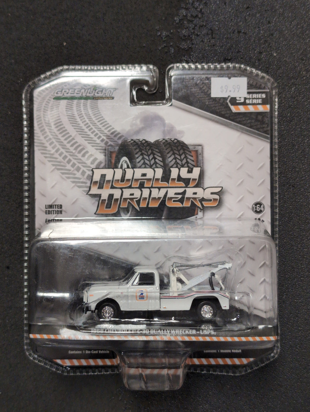 Greenlight Collectibles Dually Drivers Limited Edition 1968 Chevrolet C-30 Dually Wrecker - USPS