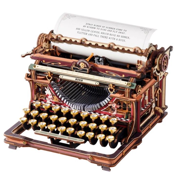ROELK703C ROKR Mechanical Typewriter 3D Wooden Puzzle - Magic Version