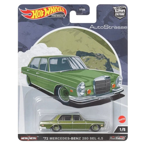 Hot Wheels Premium Auto Strasse'72 Mercedes-Benz 280 SEL 4.5