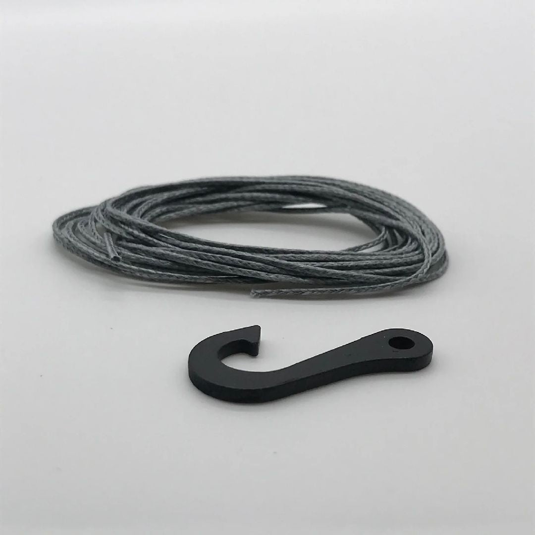 SEHREEFS45 Reefs 7' Synthetic Winch Line (1mm) & Steel Hook - 250lb Rated