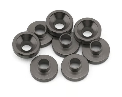 REEFS50 Reefs RC Aluminum Countersunk Servo Washers (Grey) (8)