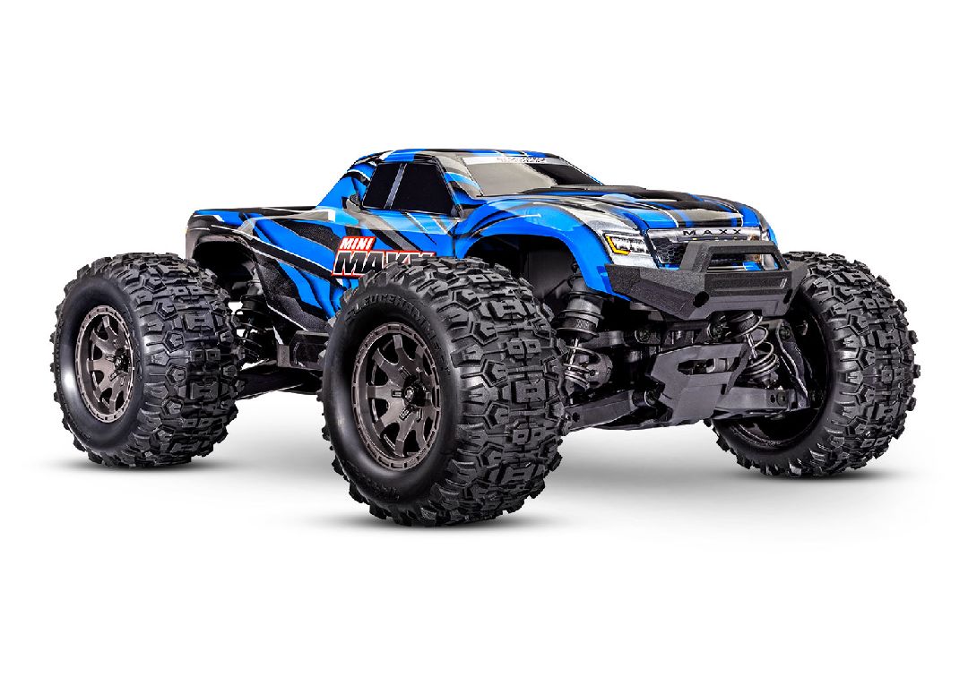 TRA107154-1BLUE Traxxas 1/16 Mini Maxx BL-2S 4x4 RTR - Blue
