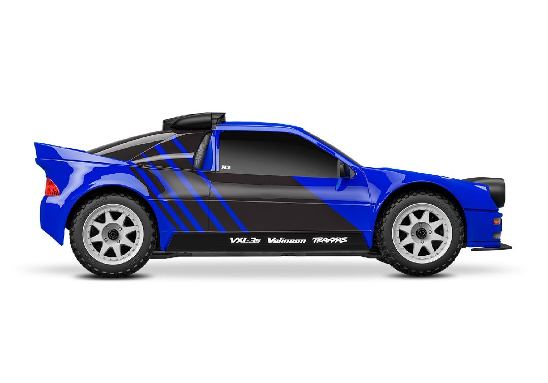 TRA108046-1BLUE Traxxas 1/16 RS200 Mini Rally VXL-3S 4x4 RTR - Blue (B&C Incl)