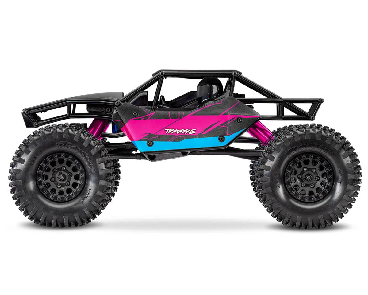 TRA120074-1PINK Traxxas TXC-4M Extreme Crawler 1/18 4WD RTR Brushless Rock Crawler (Pink) w/TQ 2.4GHz Radio, Battery & Charger