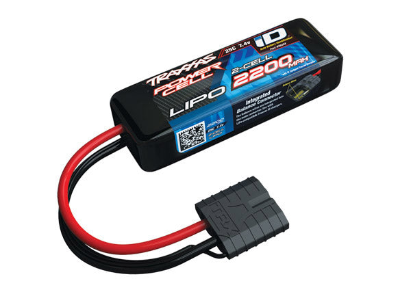 TRA2820X Traxxas 2200mAh 2S 7.4V 25C LiPo iD Connector Soft Case