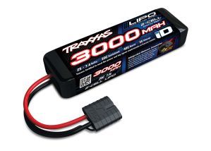 TRA2827X Traxxas 3000mAh 2S 7.4V 20C LiPo iD Battery