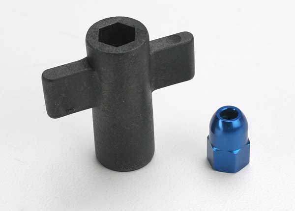 TRA5526 Traxxas Antenna Crimp Nut & Antenna Nut Tool Set (Blue)
