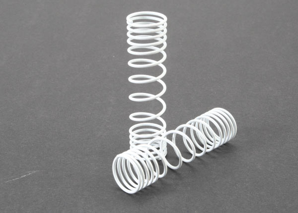 TRA5858 Traxxas Rear Shock Spring Set (White) (2)