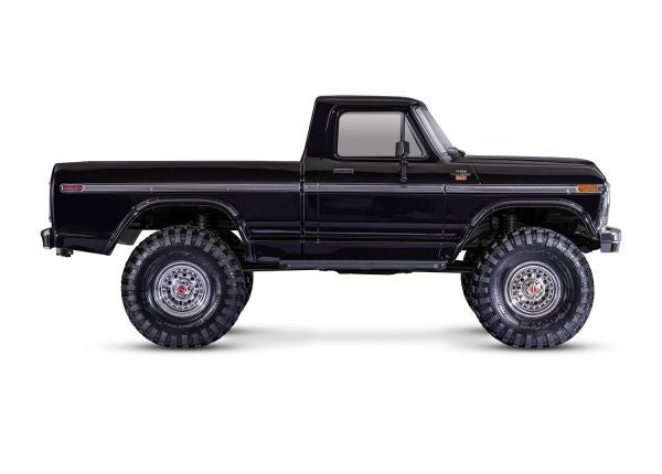 TRA92144-4BLACK Traxxas TRX-4 1/10 4WD RTR Scale & Trail Rock Crawler w/Ford F-150 Truck Body (Black) w/XL-5 HV ESC & TQ 2.4GHz Radio