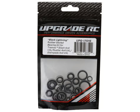 UPG-17015 UpGrade RC "Black Lightning" Rubber Sealed Bearing Kit for Traxxas 4x4 VXL Rustler/Stampede/Slash