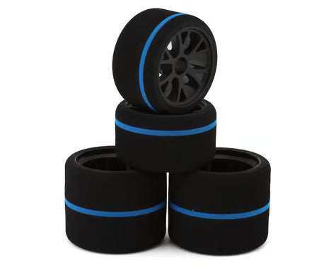 XCE-3015 eXcelerate 1/12 Pan Car Pre-Mounted Front & Rear Foam Tires Combo (Spec)