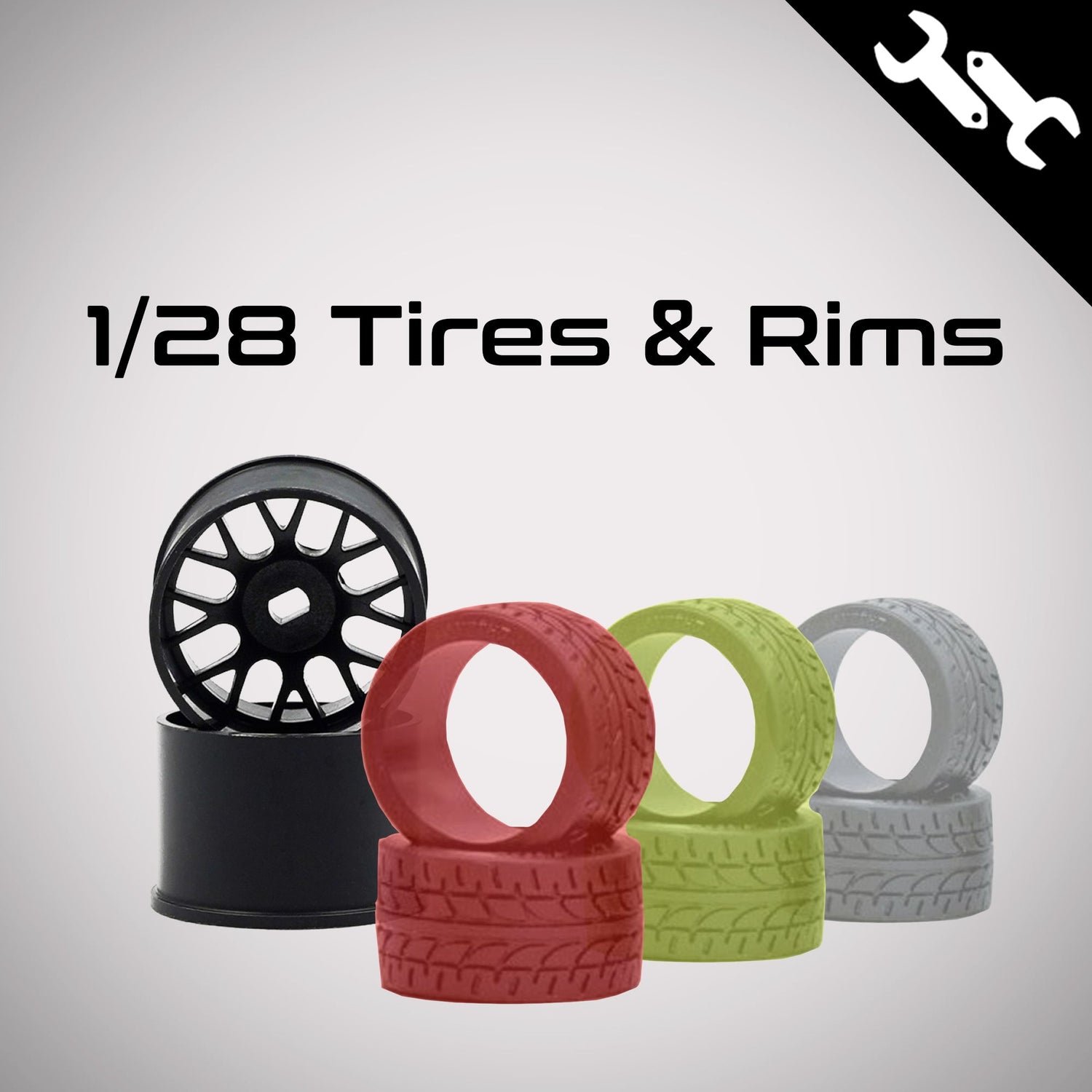 1/28 Tires & Rims