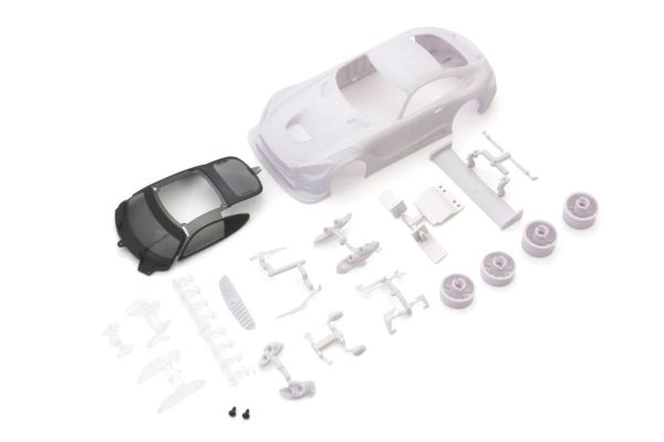 MZN198 Kyosho Mini-Z Mercedes-AMG GT3 White Body Set w/Wheel