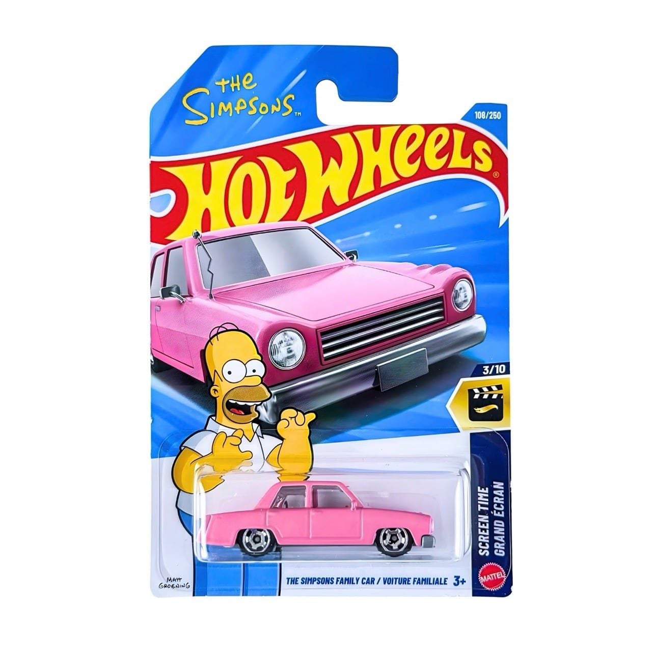 HE Hot Wheels Screen Time The Simpsons Family Car