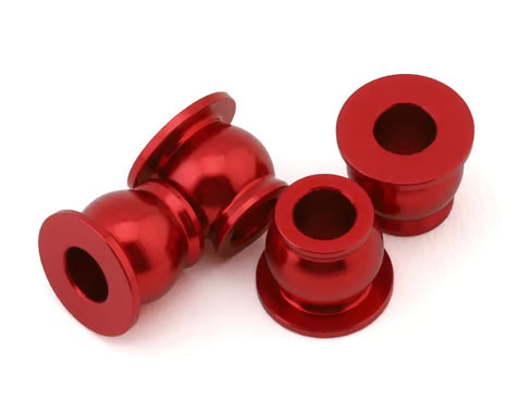 175-18766 175RC Team Associated B74.2 CE Aluminum Lower Shock Pivot Ball (Red) (4)