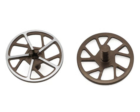 80109 1UP Racing Tenfold UltraLite Aluminum Wing Screws (Gunmetal) (2)