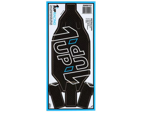 300012 1UP Racing Associated RC10B6.4/RC10B6.4D Chassis Protector Sheet (Carbon)