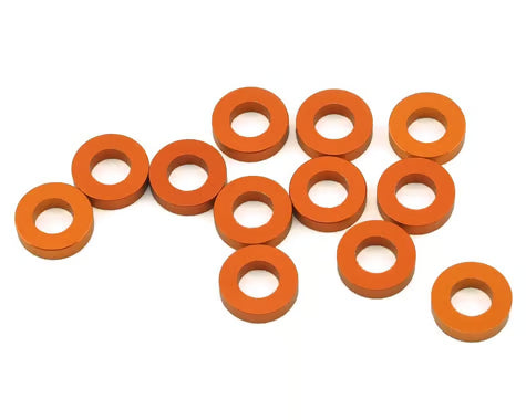 80357 1UP Racing 3x6mm Precision Aluminum Shims (Orange) (12) (1.5mm)