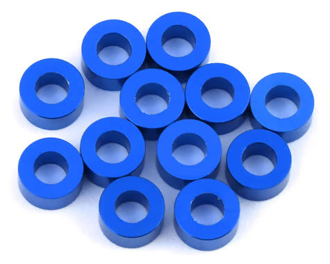 80398 1UP Racing 3x6mm Precision Aluminum Shims (Dark Blue) (12) (3mm)